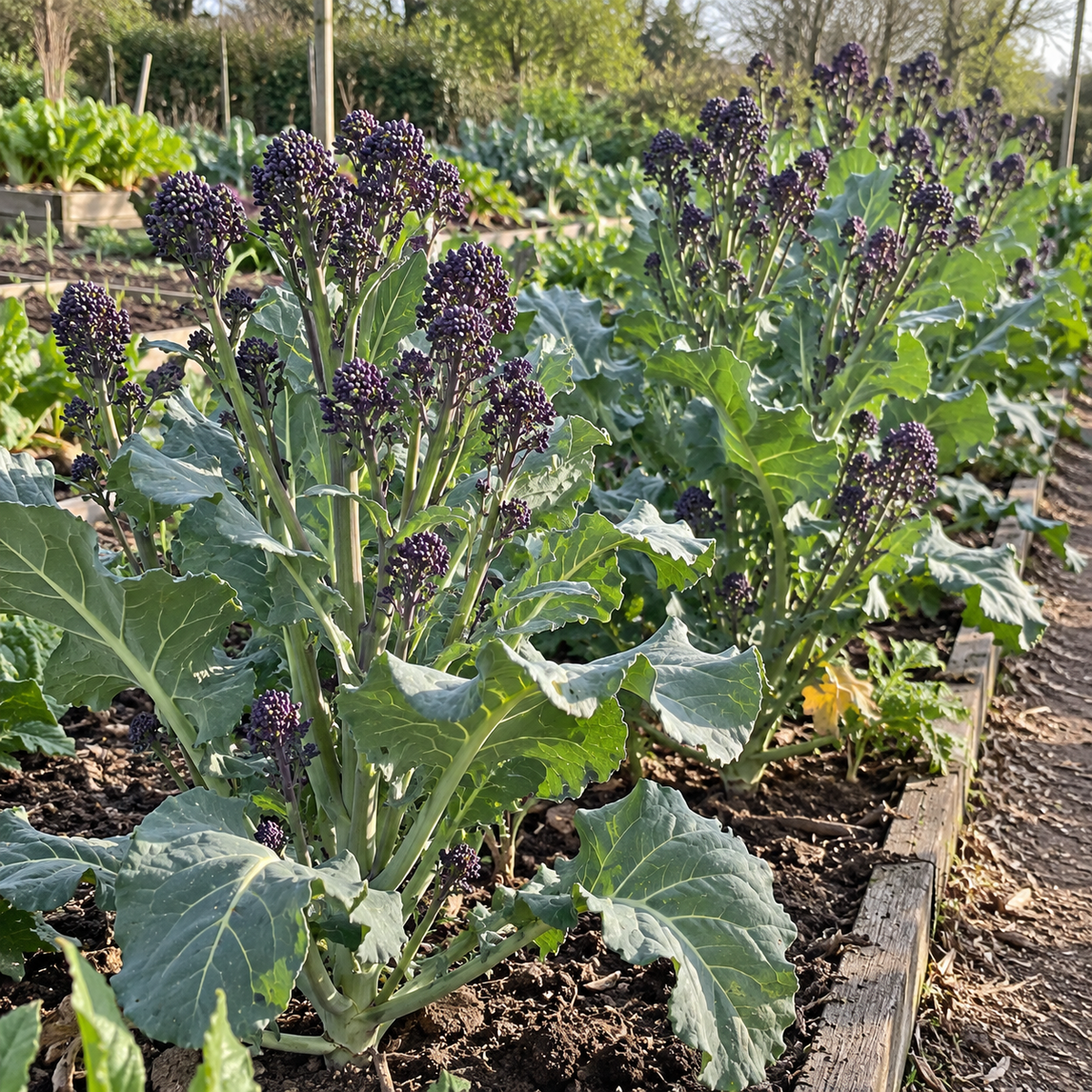 Purple Sprouting Early Broccoli Seeds for Planting – Gardening Seeds