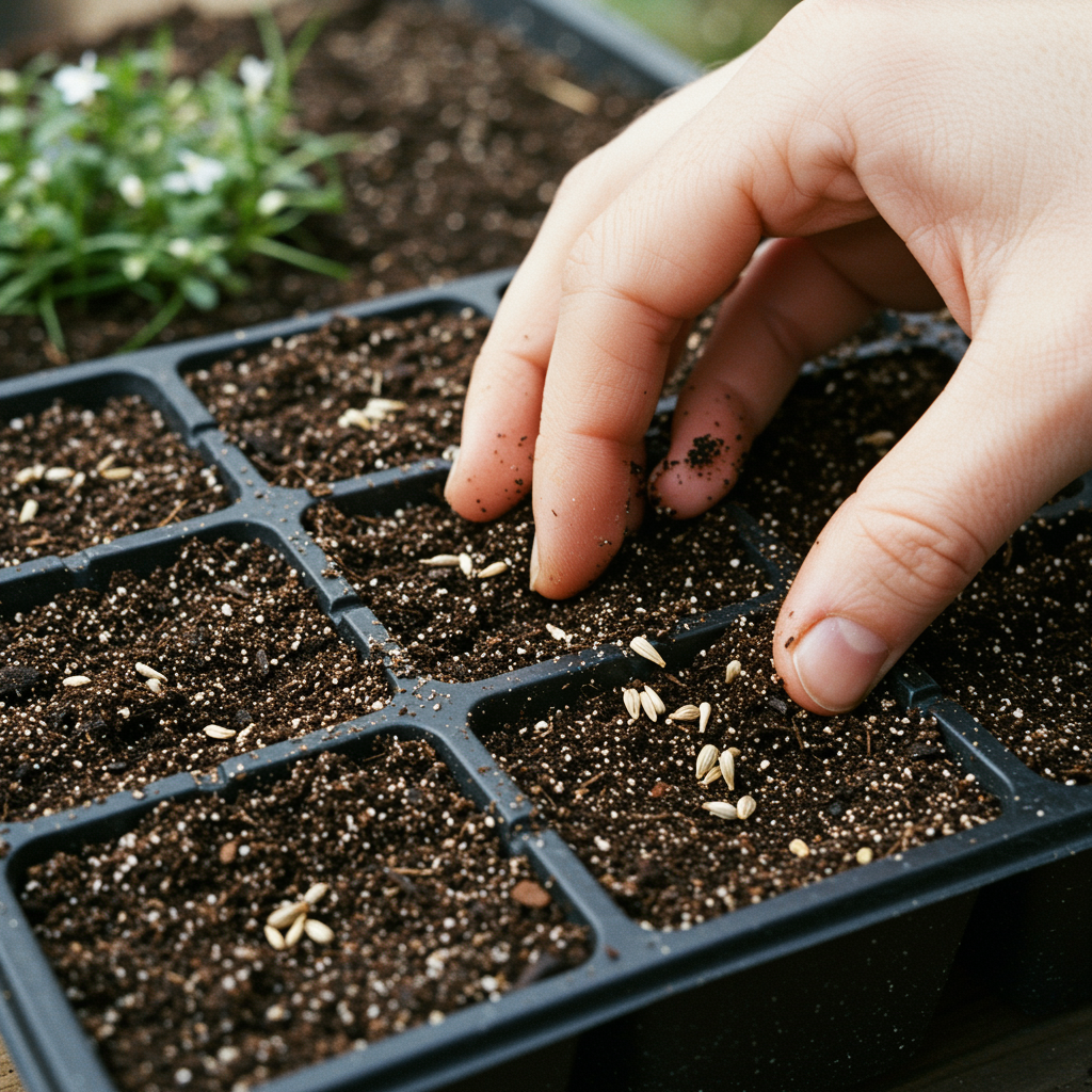 Cornflower and Lobelia String of Pearls Seeds for Garden Planting