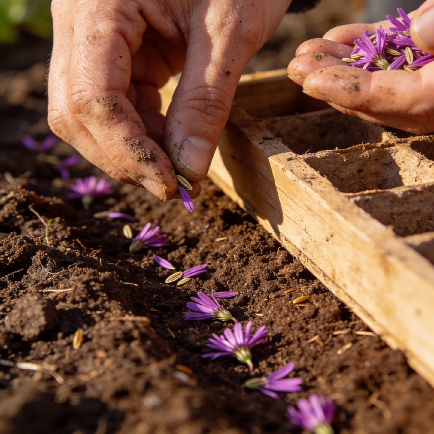 Magenta Aster Flower Seeds for Garden Planting