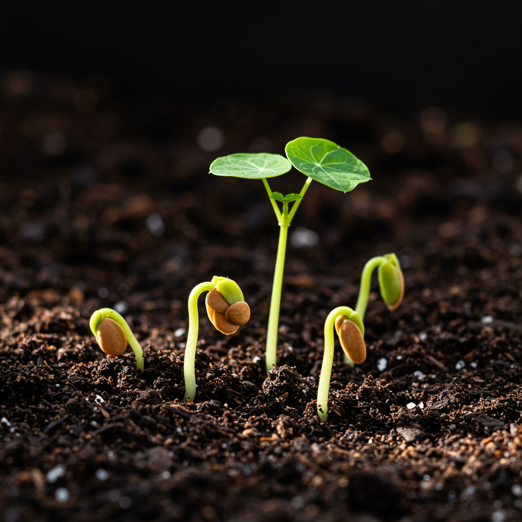 Nasturtium Peach Melba Seeds – Vibrant Garden Blooms