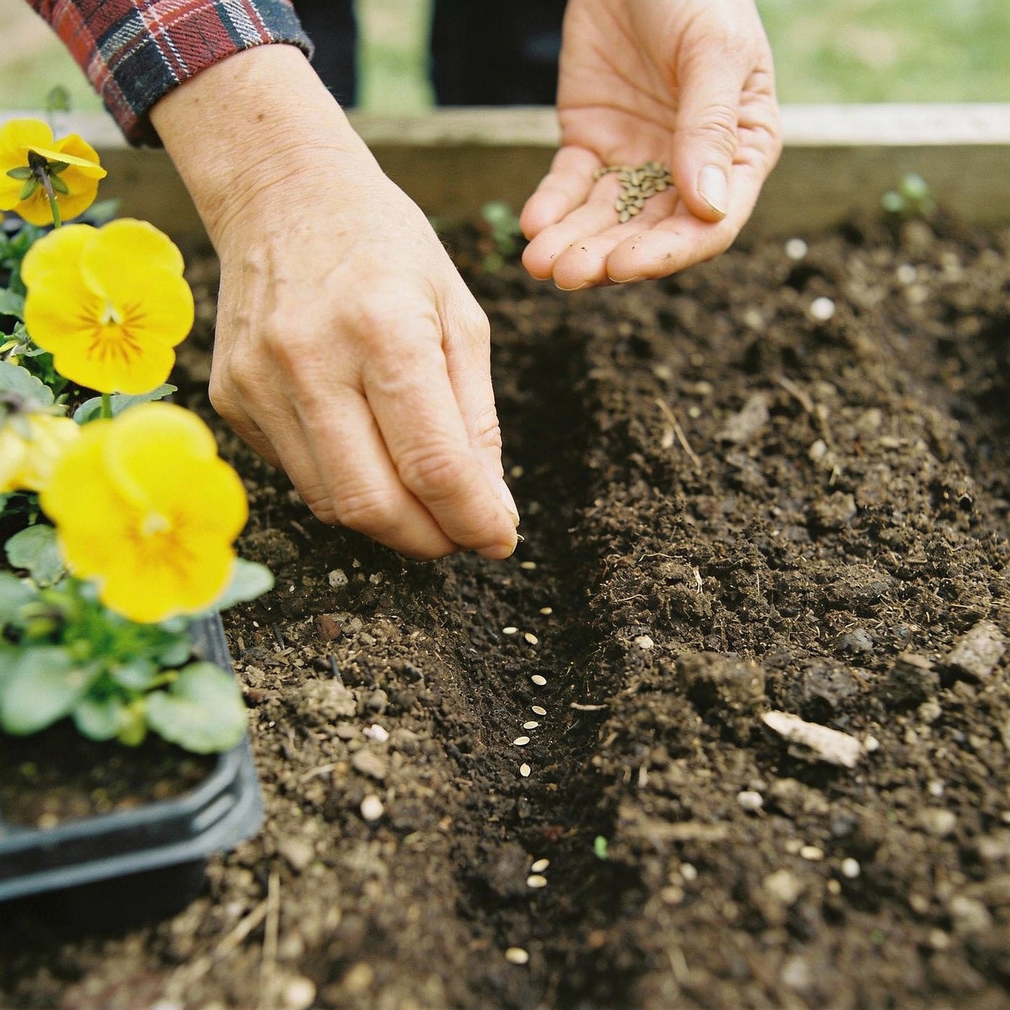 Yellow Pansy Flower Seeds – Sunny Vibrant Blooms