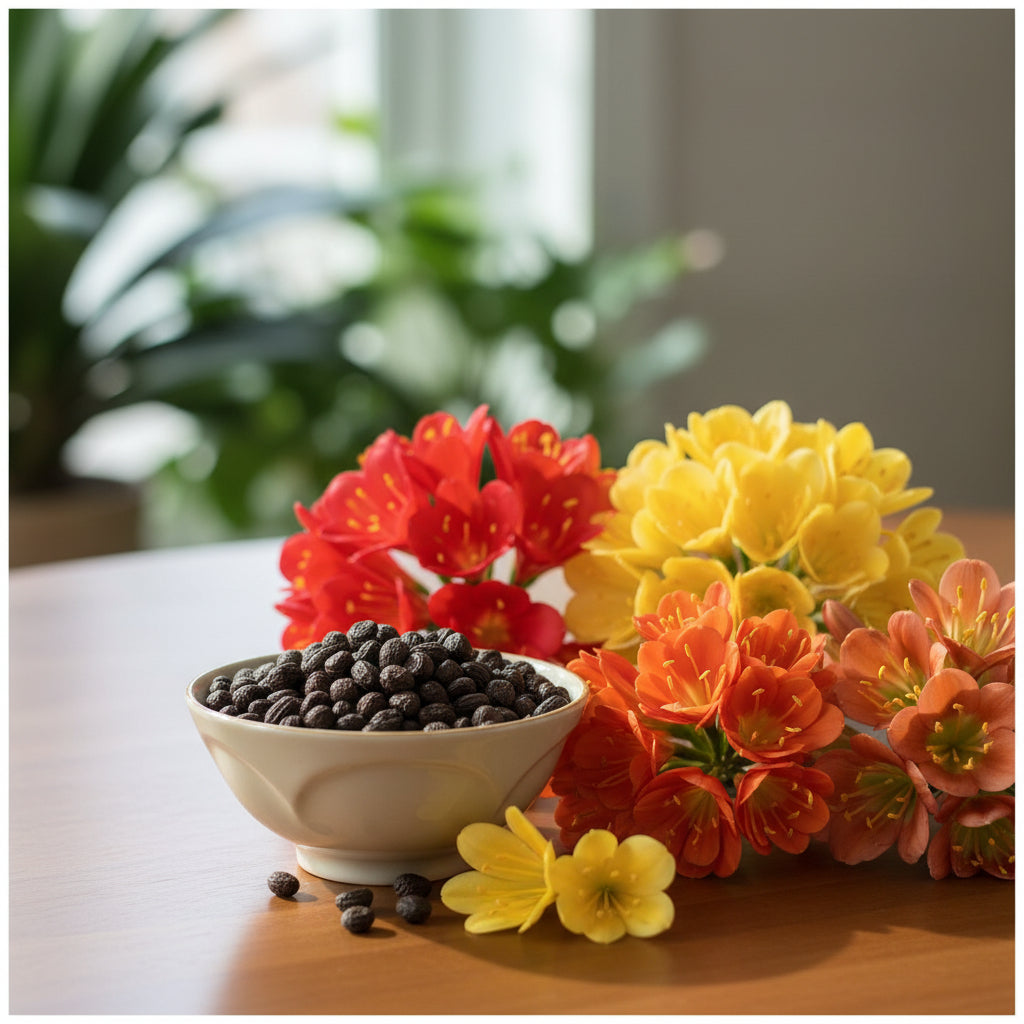 Clivia Mixed Seeds – Evergreen Shade Lily Seeds for Pots, Garden & Indoors