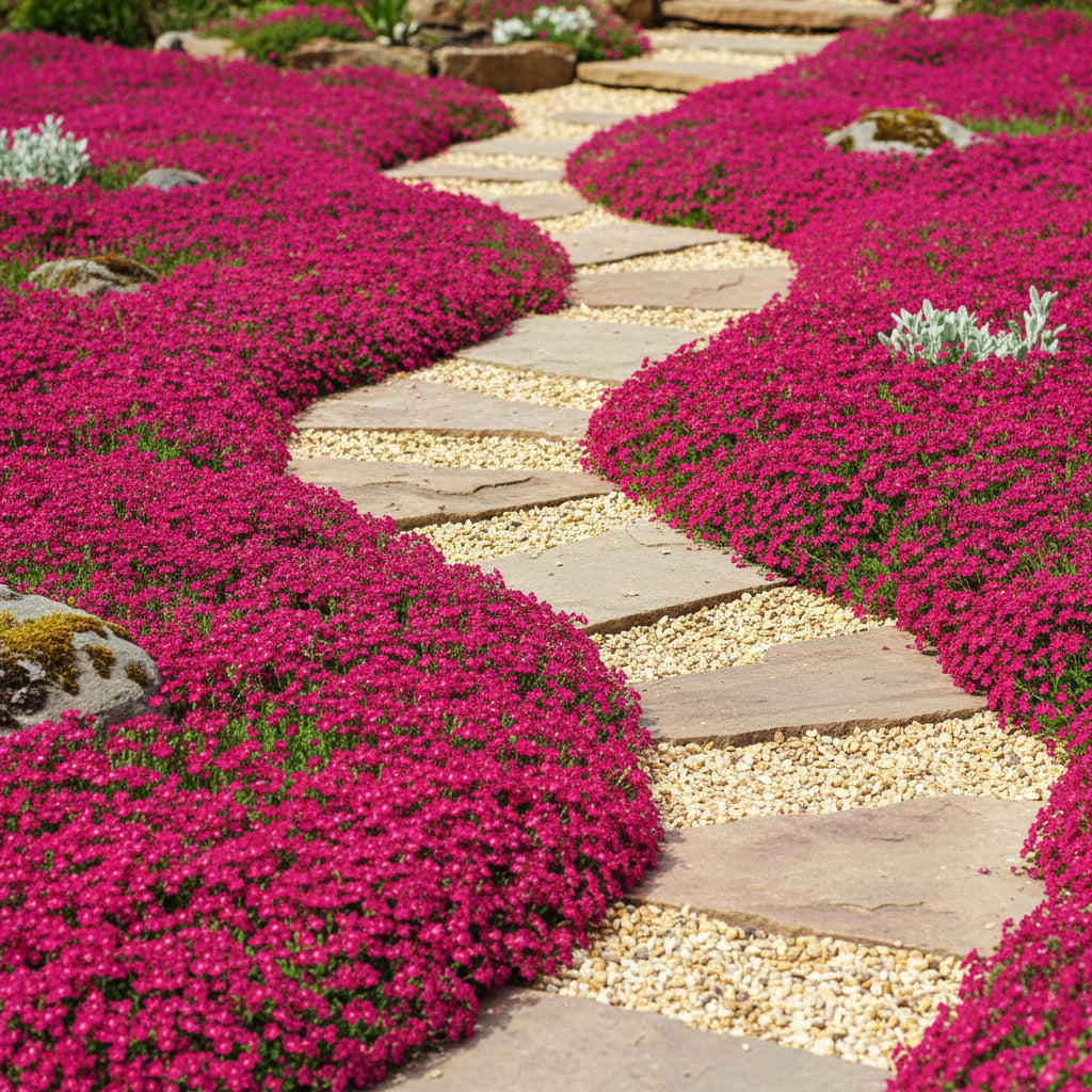 Magic Red Creeping Thyme Seeds — Heirloom Perennial Flower Ground Cover
