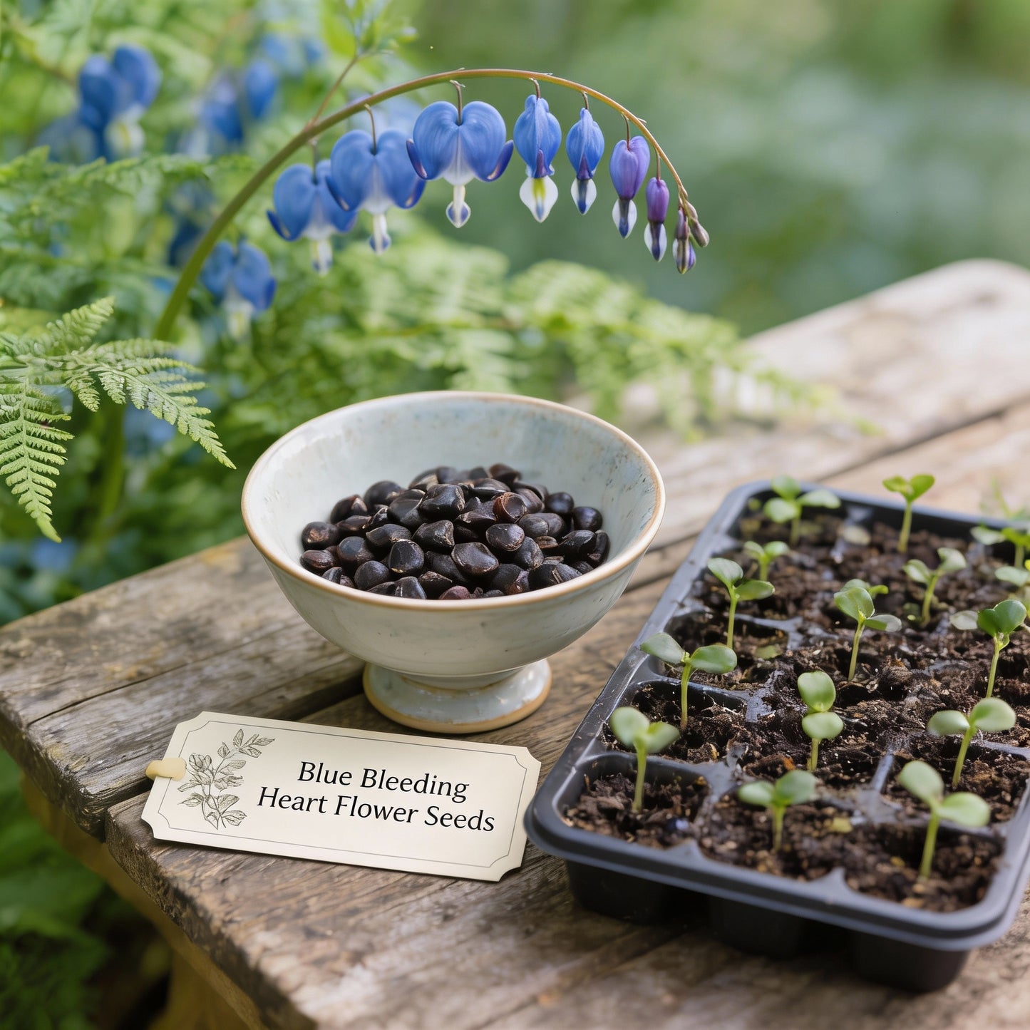 Blue Bleeding Heart Flower Seeds – Elegant Shade Garden Blooms