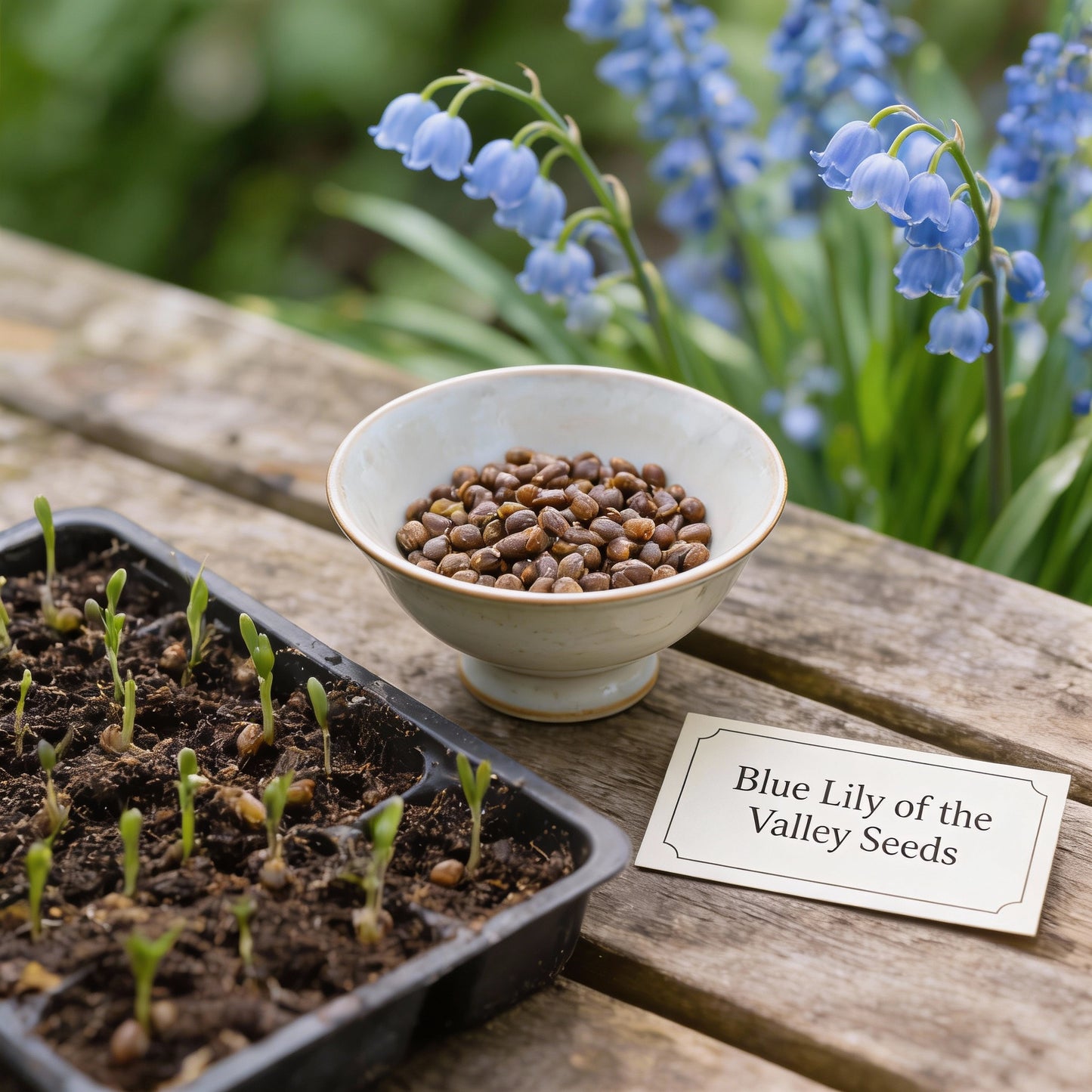 Blue Lily of the Valley Flower Seeds for Planting – Rare Elegant Perennial Blooms