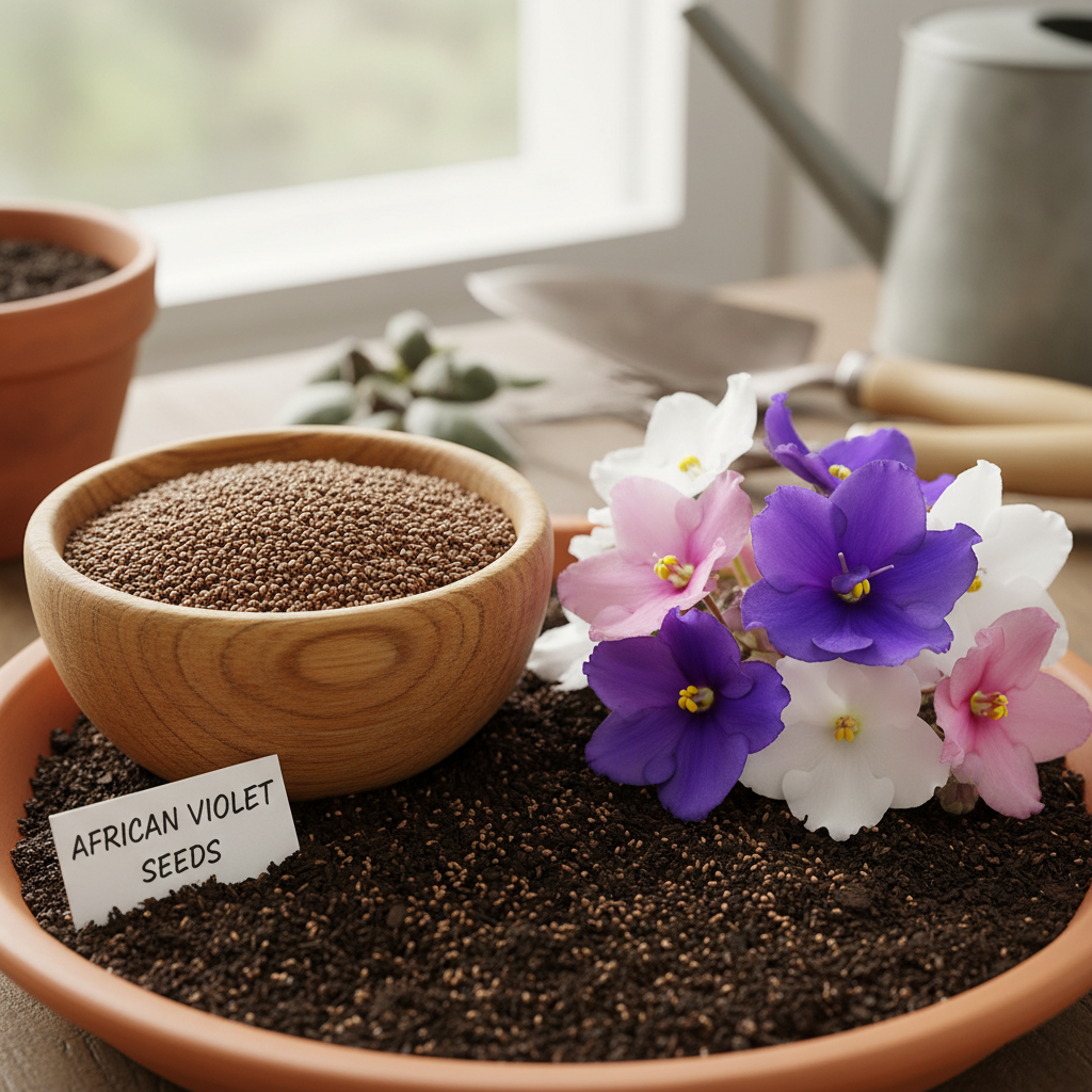 Mixed Color African Violet Seeds | Perennial Ornamental Flower Seeds