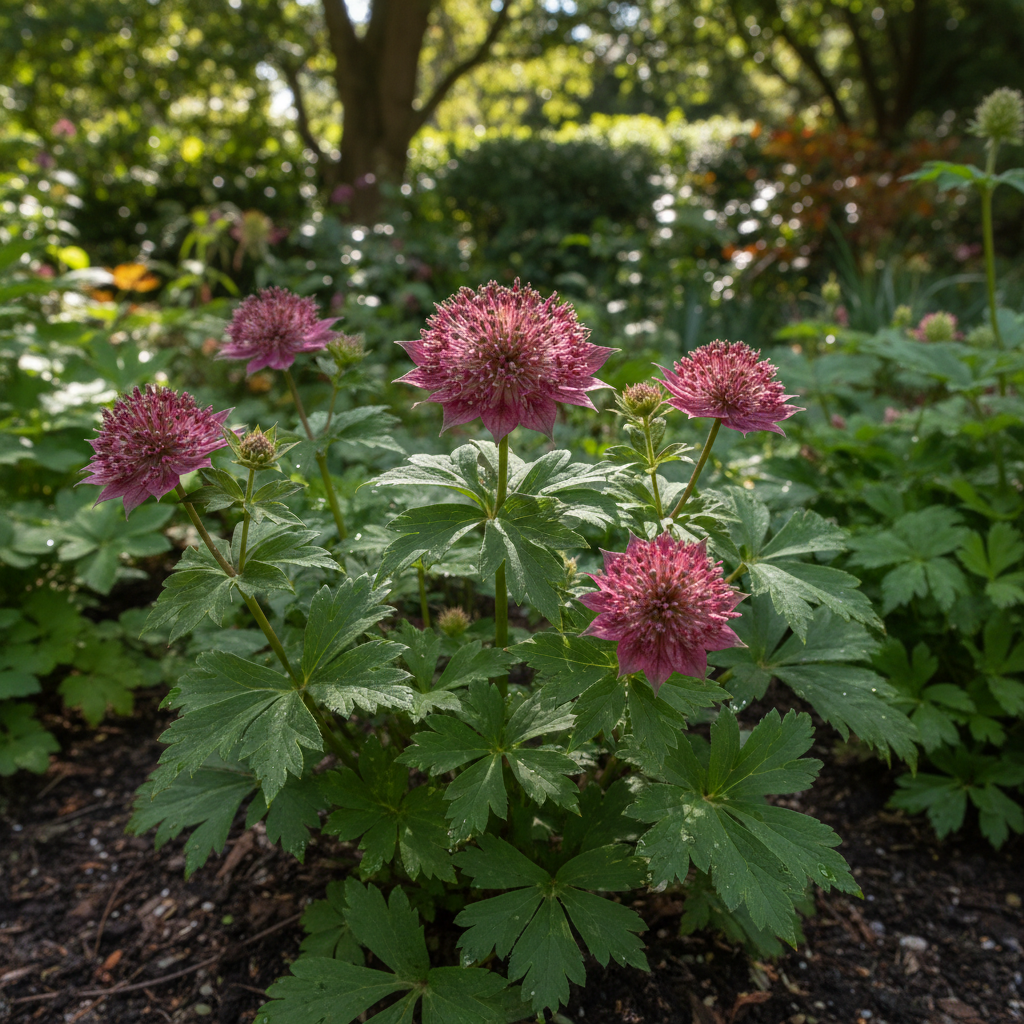 Astrantia Major Carmine Crown Seeds - Astrantia Flower Seeds for Garden