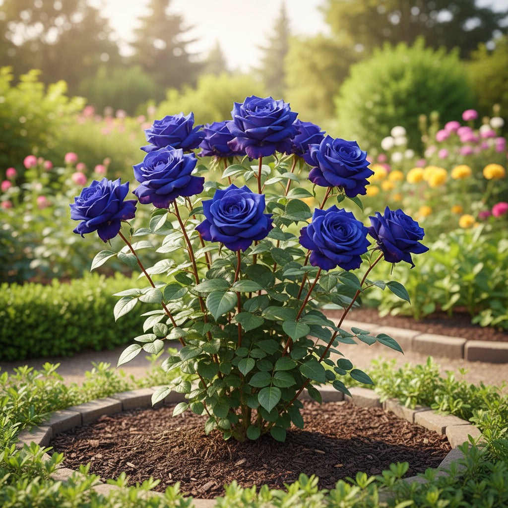 Blue Midnight Rose Seeds — Stunning Deep-Tone Roses for Garden Elegance
