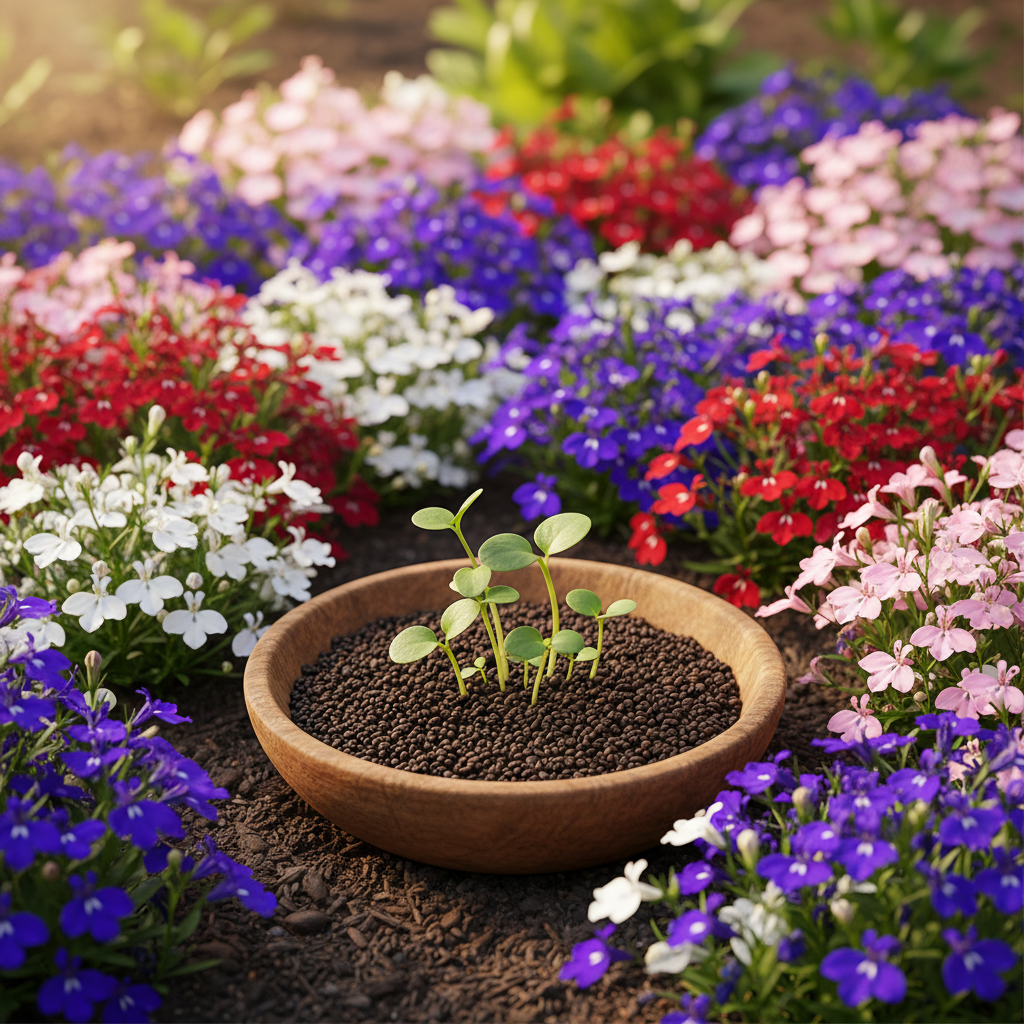 Lobelia Regatta Mix Seeds – Vibrant Trailing Perennial Flowers for Hanging Baskets