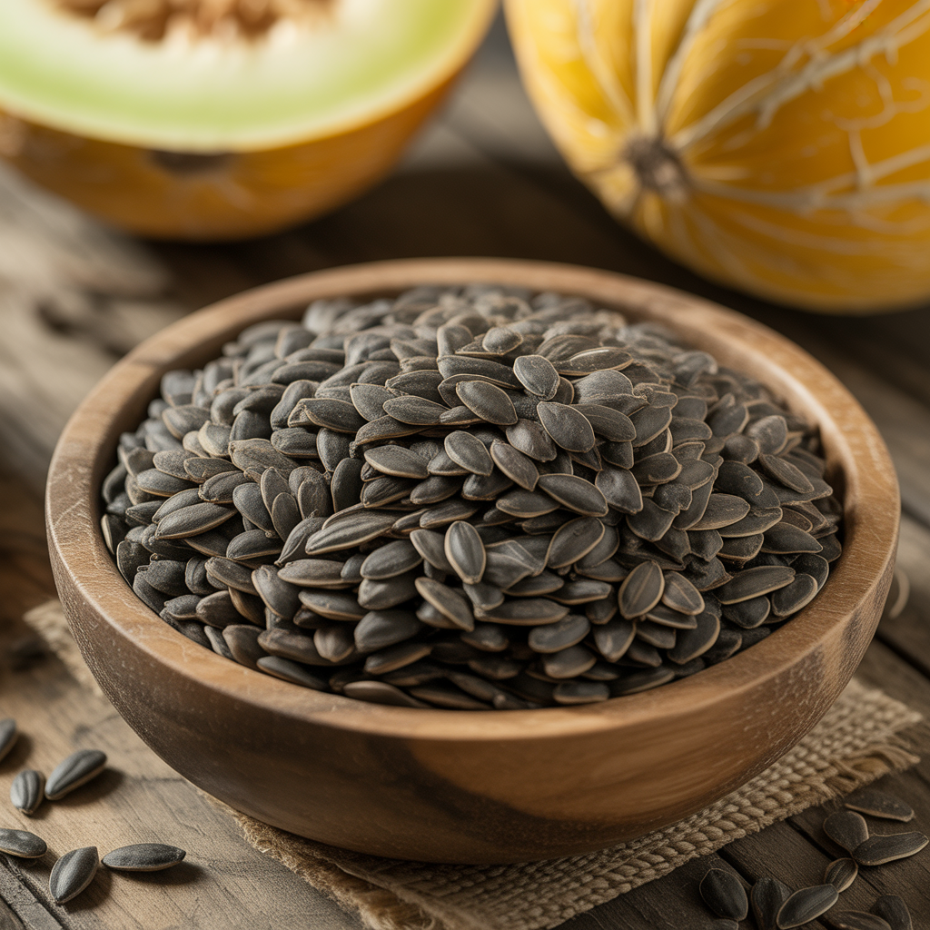 Early Silver Line Melon Seeds – Yellow Striped Skin White Flesh Korean Melon