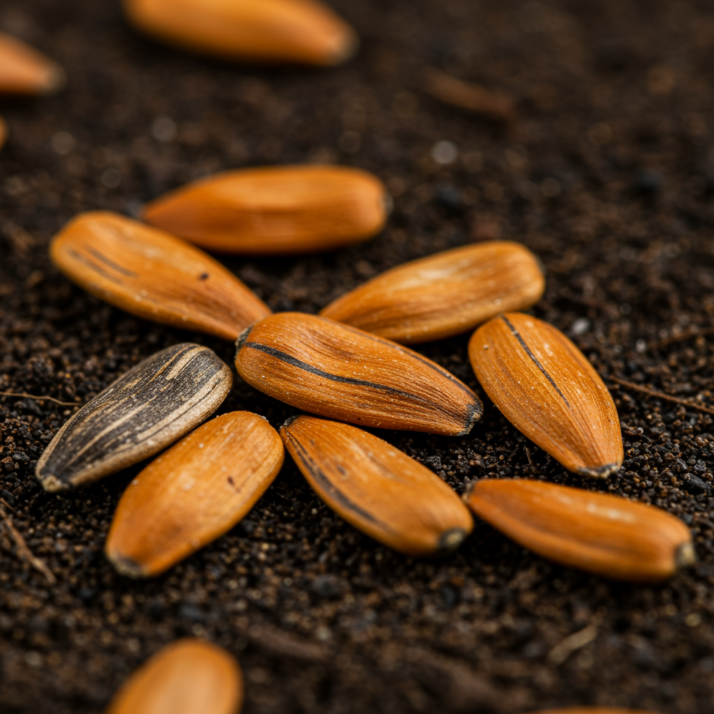 Deep Orange Sunflower Seeds – Bold, Fiery Blooms for Gardens & Pollinators