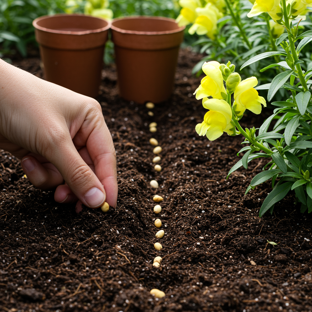 Lemon Yellow Snapdragon Flower Seeds – Bright & Cheerful Garden Blooms
