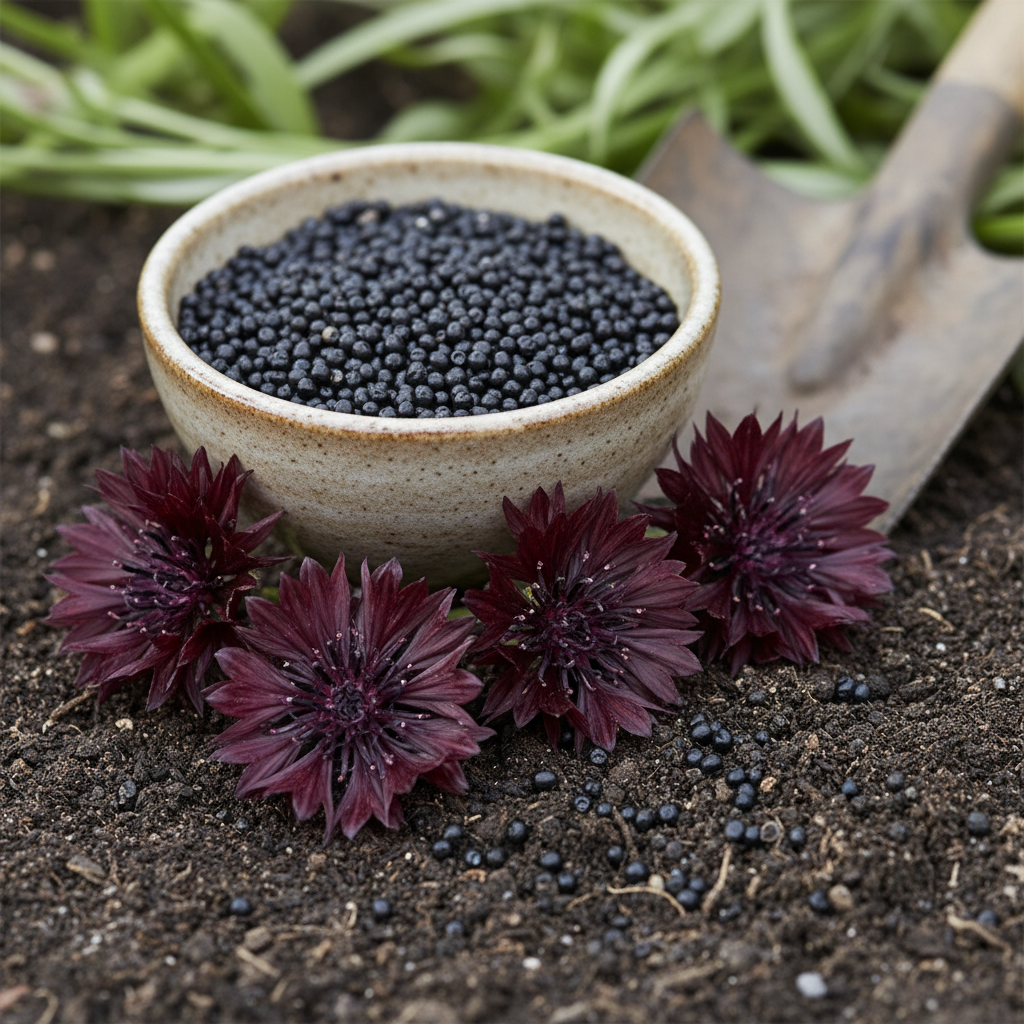 Centaurea Cyanus Black Ball Flower Seeds for Garden Planting