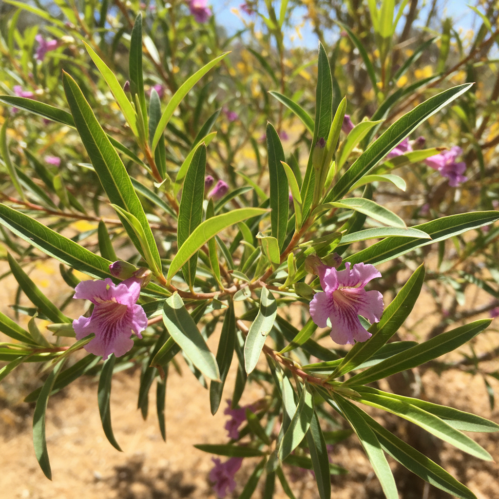 Desert Willow (Chilopsis linearis) Tree & Shrub Seeds – Showy Flowers