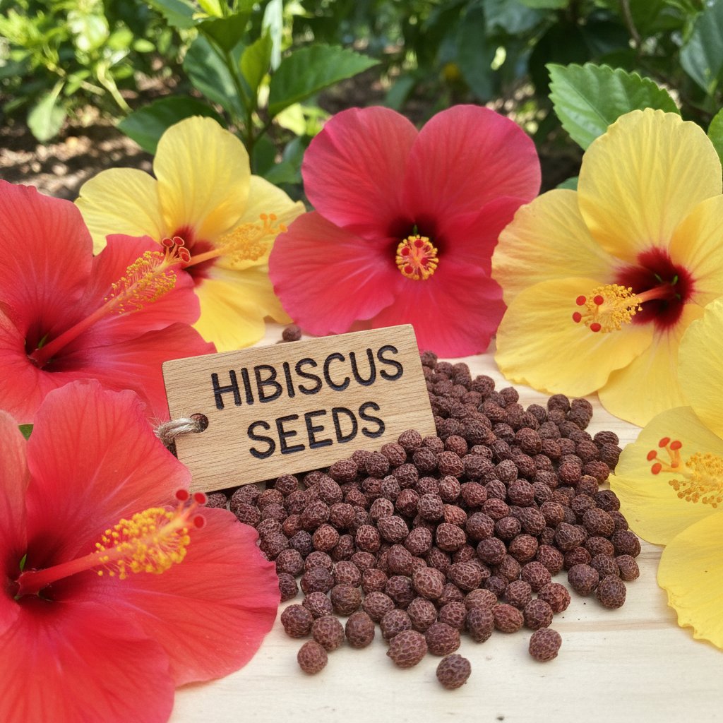 Orange Blue Hibiscus Seeds for Planting