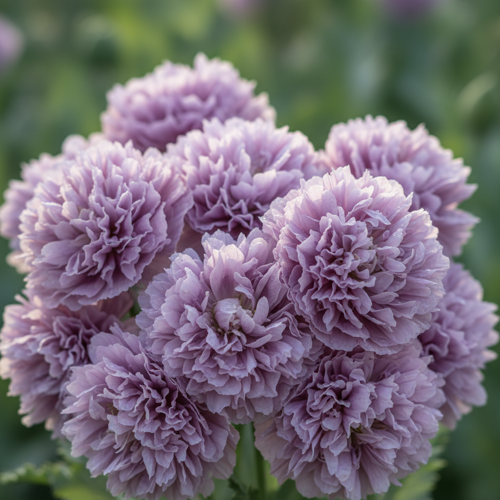 Papaver Somniferum Lilac Pom Pom Poppy Flower Seeds - Poppy Flower Seeds for Garden