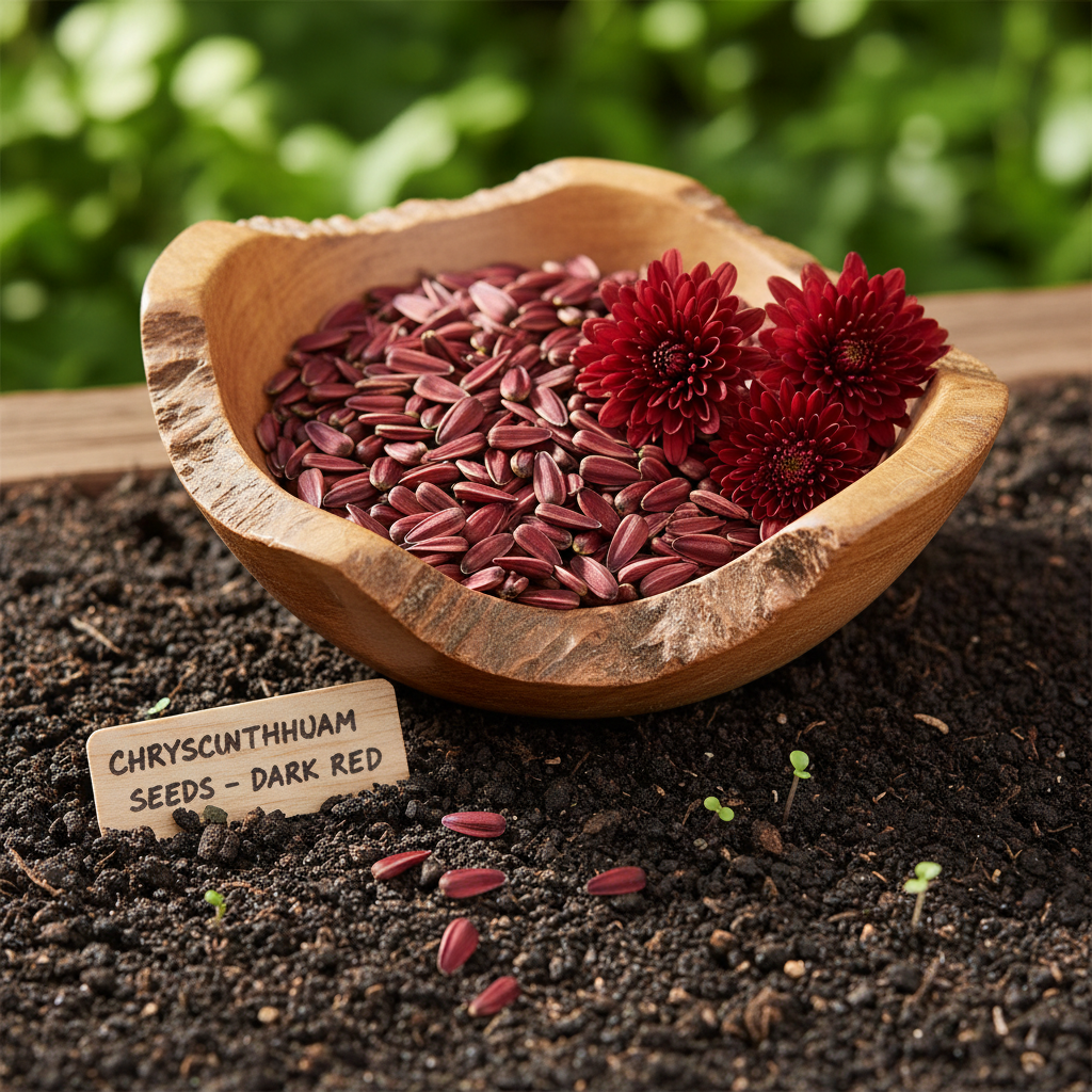 Dark Red Chrysanthemum Flower Seeds for Planting