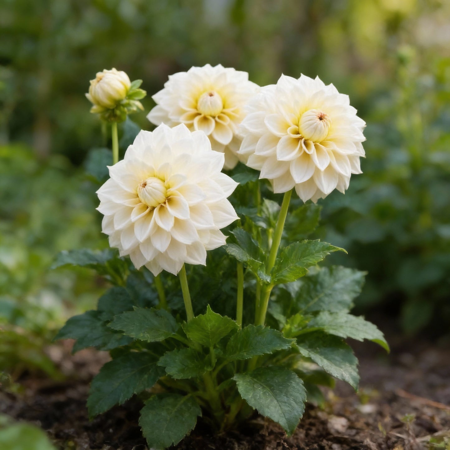 White Dahlia Flower Seeds for Garden Planting