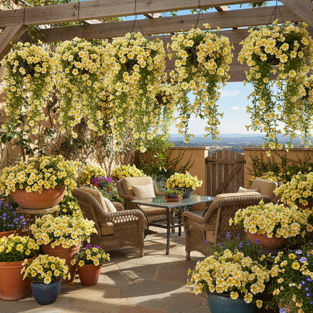 Superbells Lemon Slice Calibrachoa Seeds – Vibrant Trailing Annual for Containers & Hanging Baskets