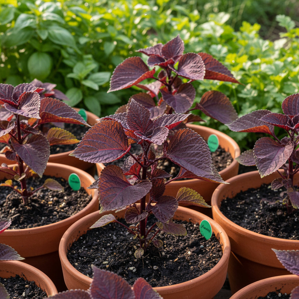 Shiso Seeds for Planting – Japanese Red Perilla Herb Seeds for Home Gardening