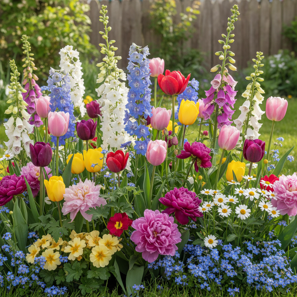 Spring Bulbs Mixed Flowering Collection for Garden Planting