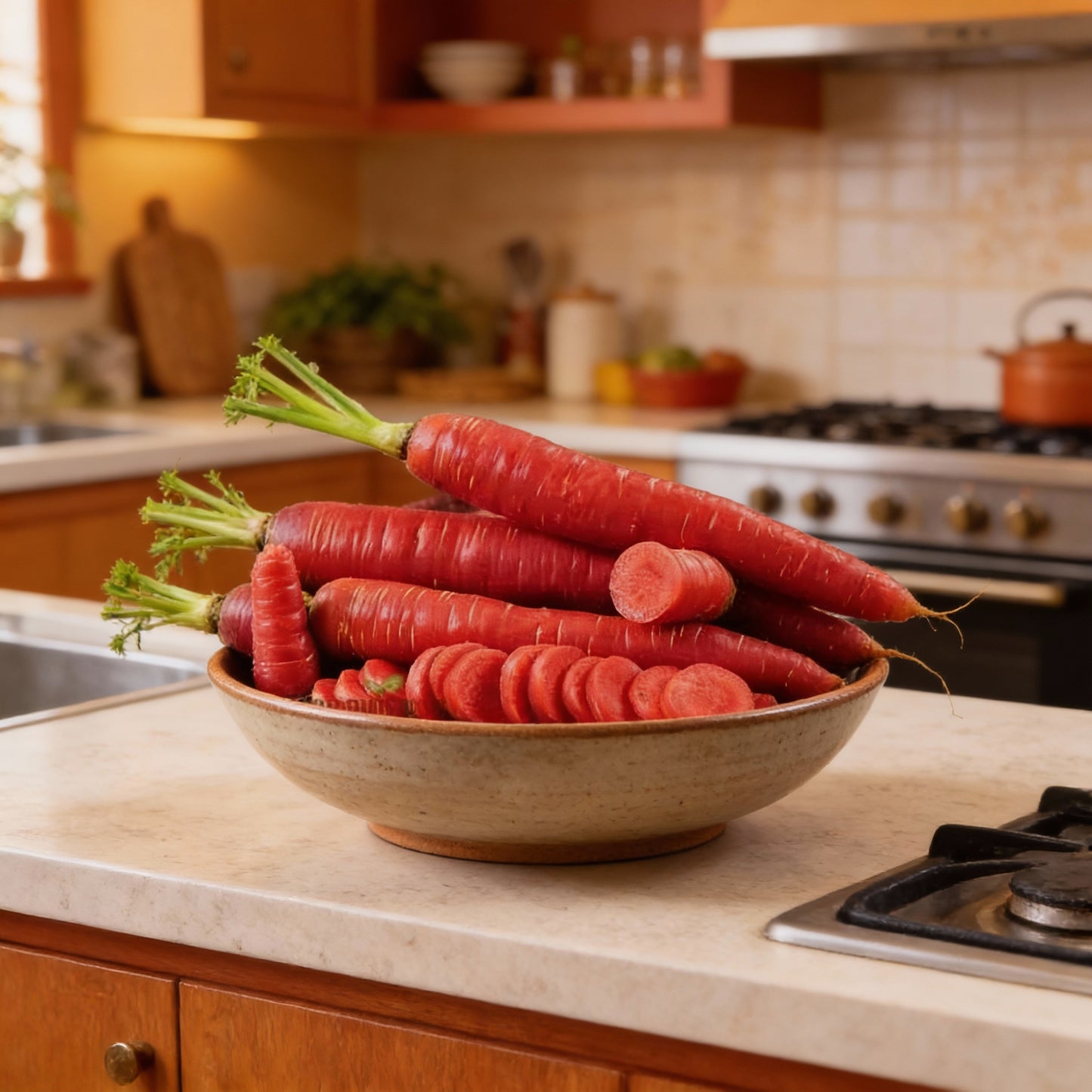 Carrot Atomic Red Seeds for Planting and Gardening