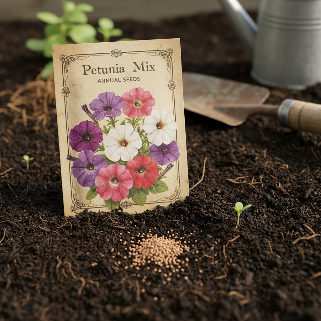 Double Wave Red Petunia Flower Seeds for Planting