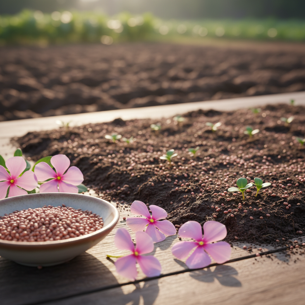 Pink Vinca Rosea Flower Seeds – Hardy Ornamental Annual Blooms