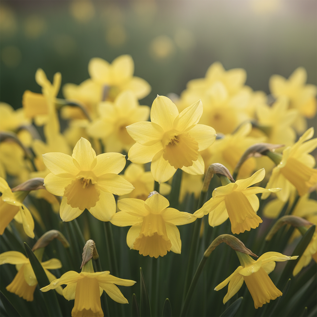 Narcissus Hawera Pure Yellow Daffodil Flower Seeds – Bright Spring Blooming Ornamental Flowers