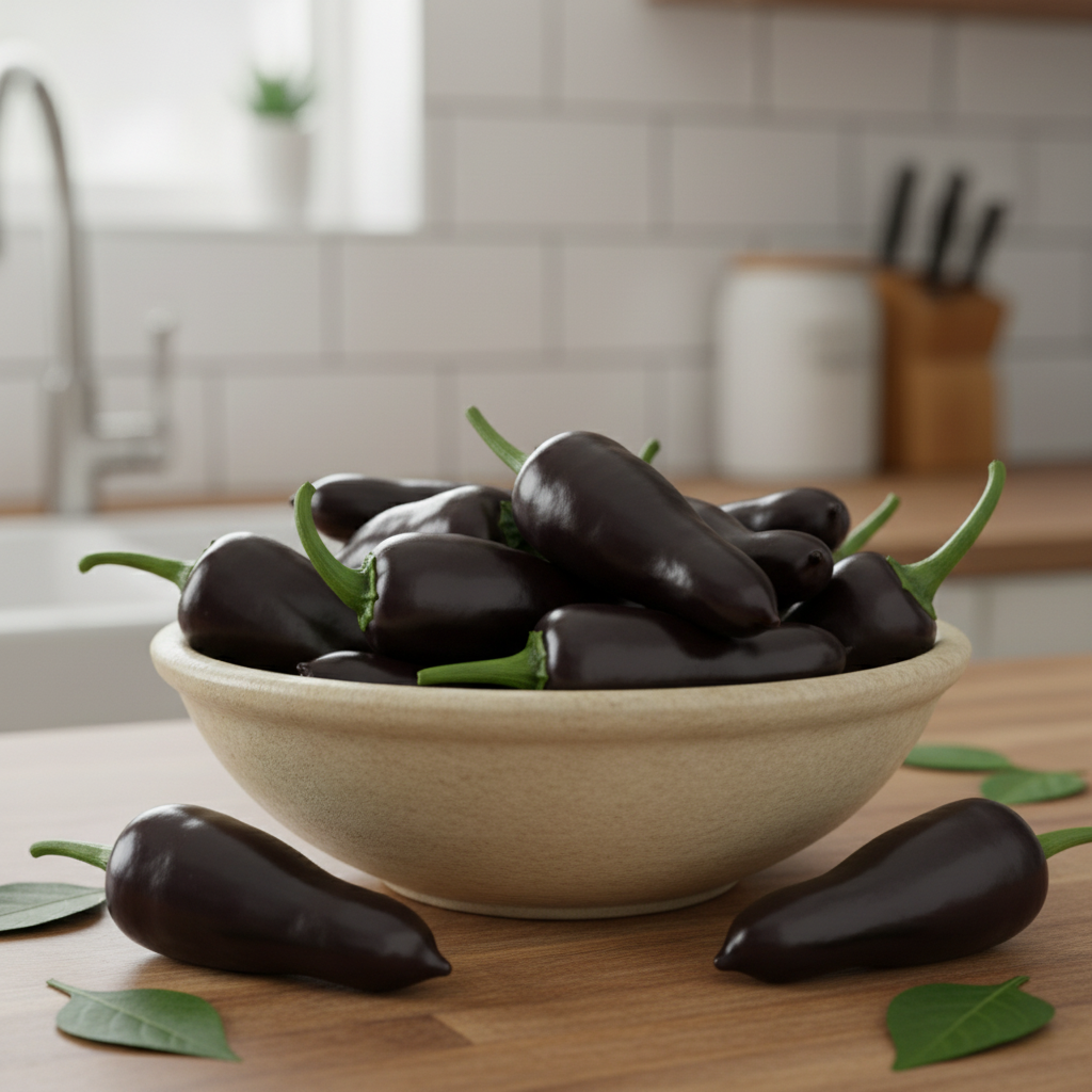 Chilli Gusto Purple Seeds – Deep Purple Ornamental & Edible Chilli Variety