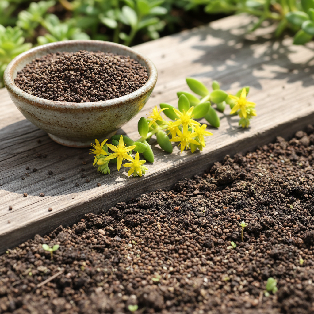 Sedum Sarmentosum Succulent Seeds - Sedum Ground Cover Seeds for Garden