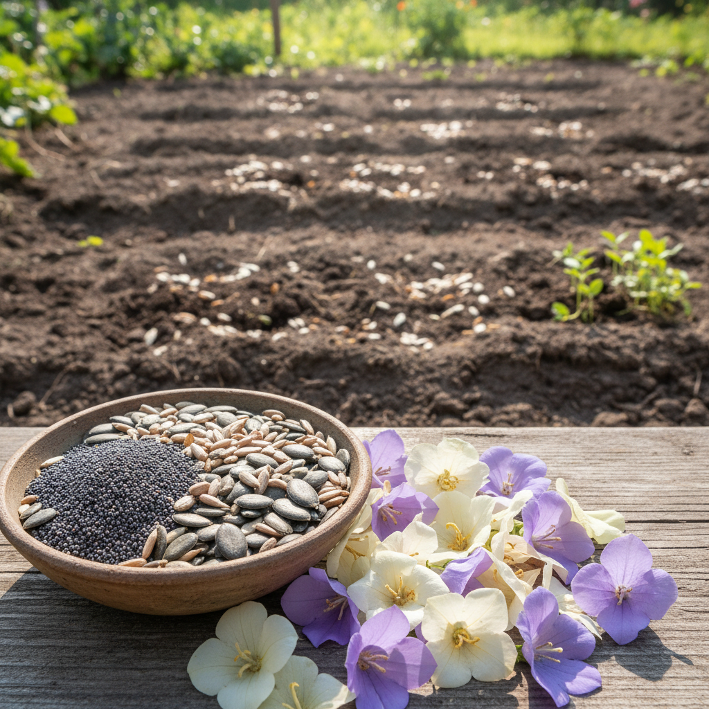 Canterbury Bells Calycanthema Mixed Seeds for Garden Planting