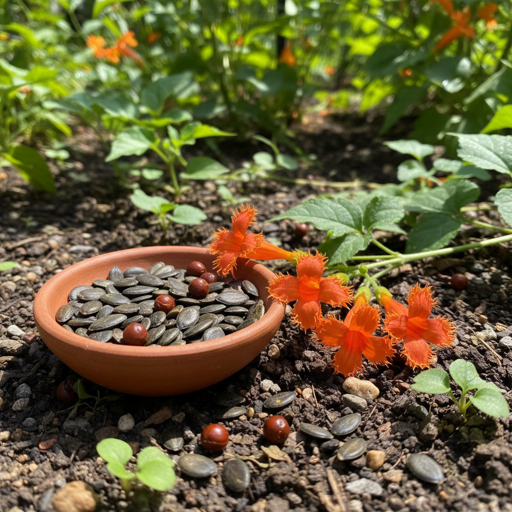 Firecracker Vine Flower Seeds - Mina lobata Spanish Flag