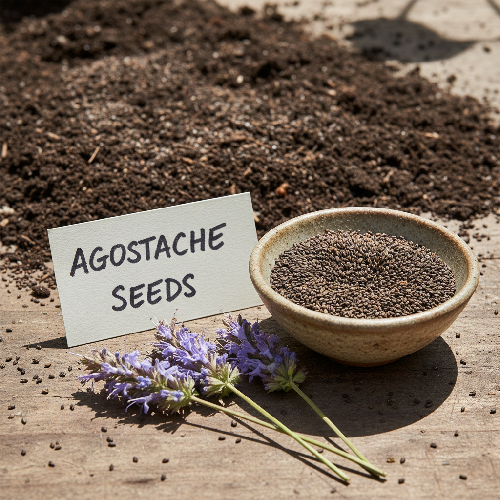 Hummingbird Mint Seeds (Agastache ‘Heather Queen’) – Fragrant Blooms, Pollinator Friendly