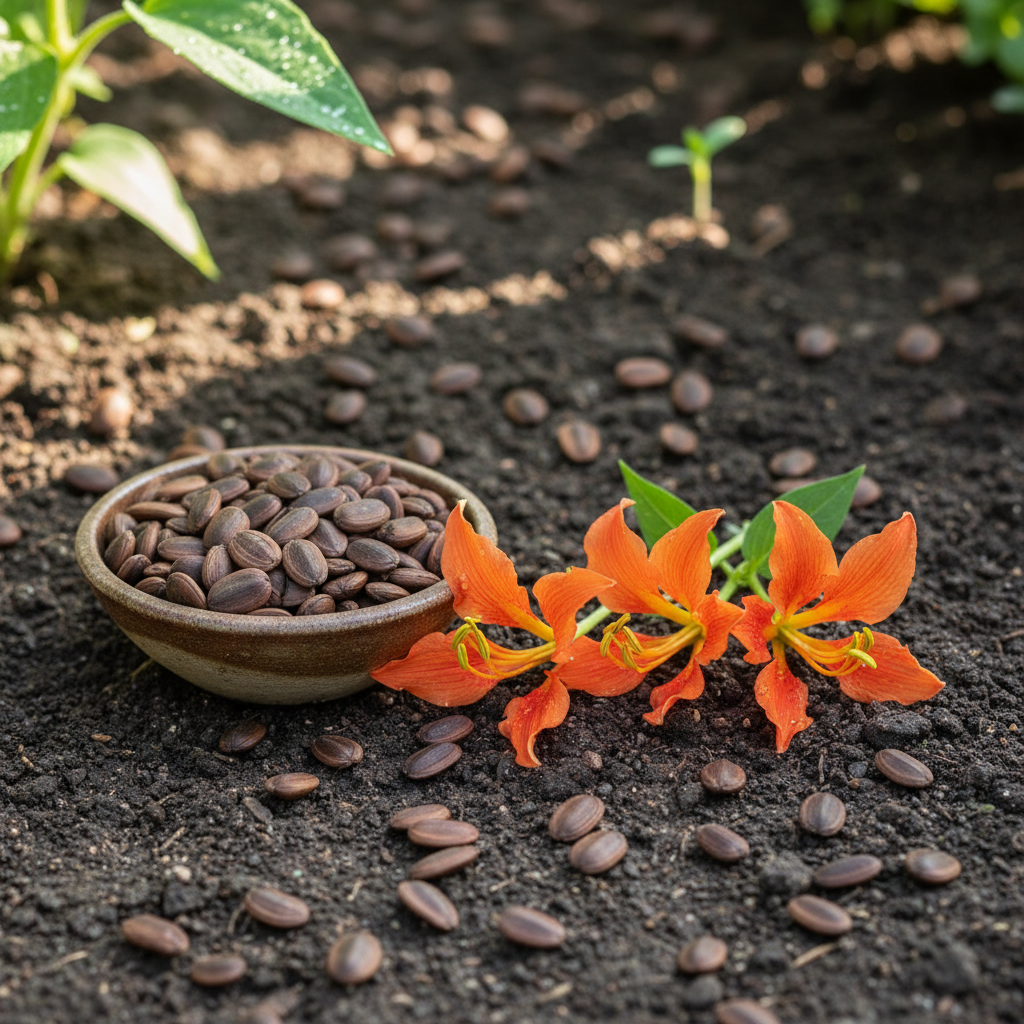 Gloriosa Orange Glory Flower Seeds for Garden Planting