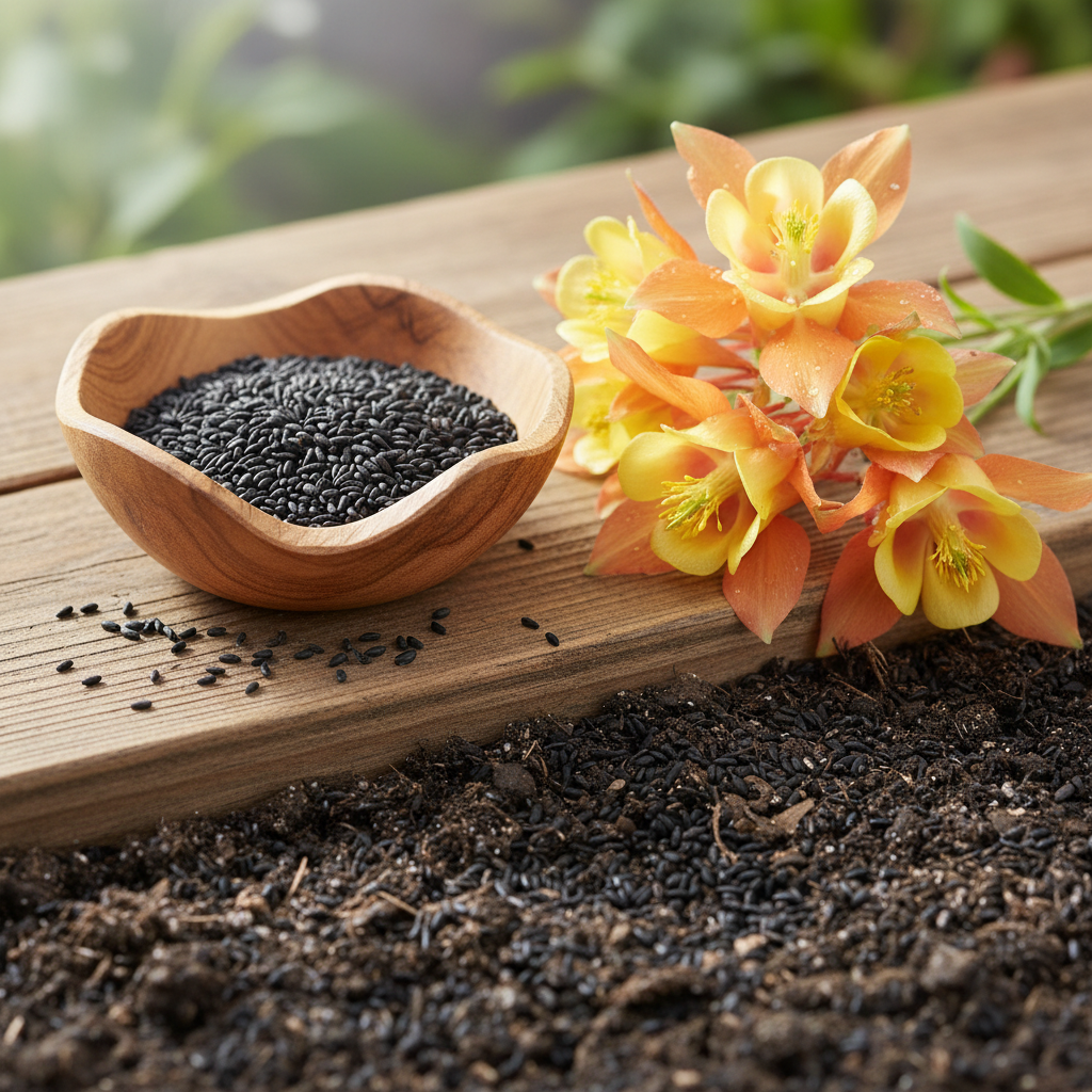 Aquilegia Vulgaris Oranges and Lemons Flower Seeds for Garden Planting