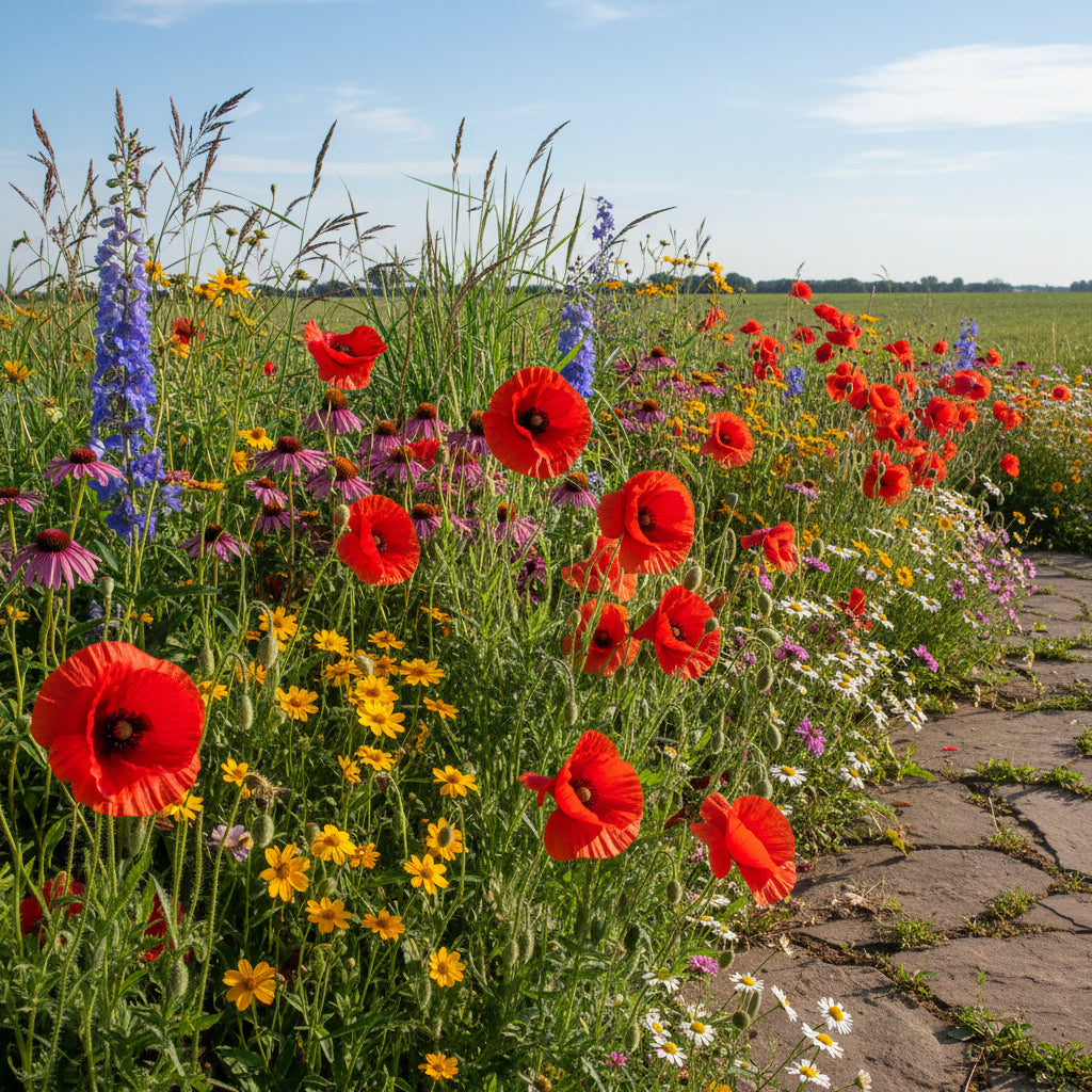 Papaver somniferum Summer Blaze Seeds – Ornamental Poppy Flower Seeds