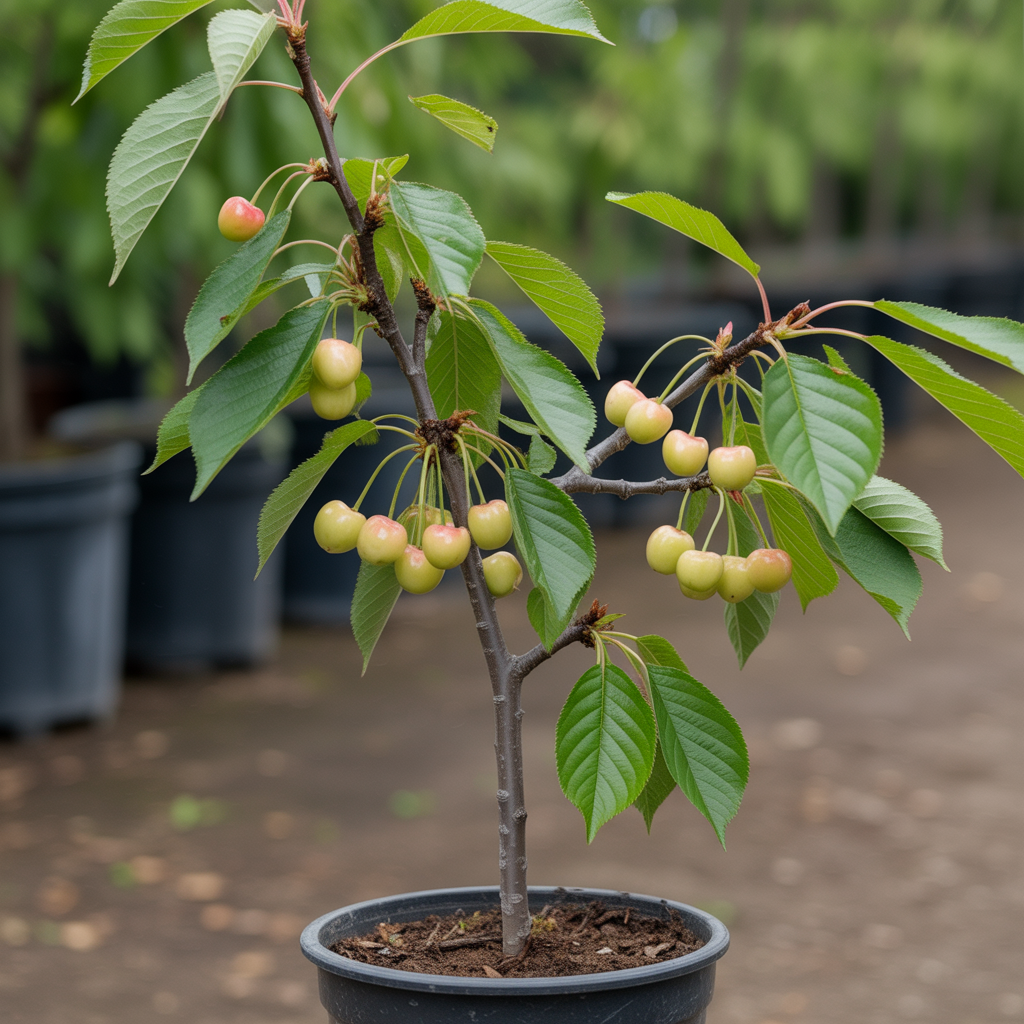 Rainier Sweet Cherry Tree Seeds – Yellow & White Cherry Fruit Seeds for Planting