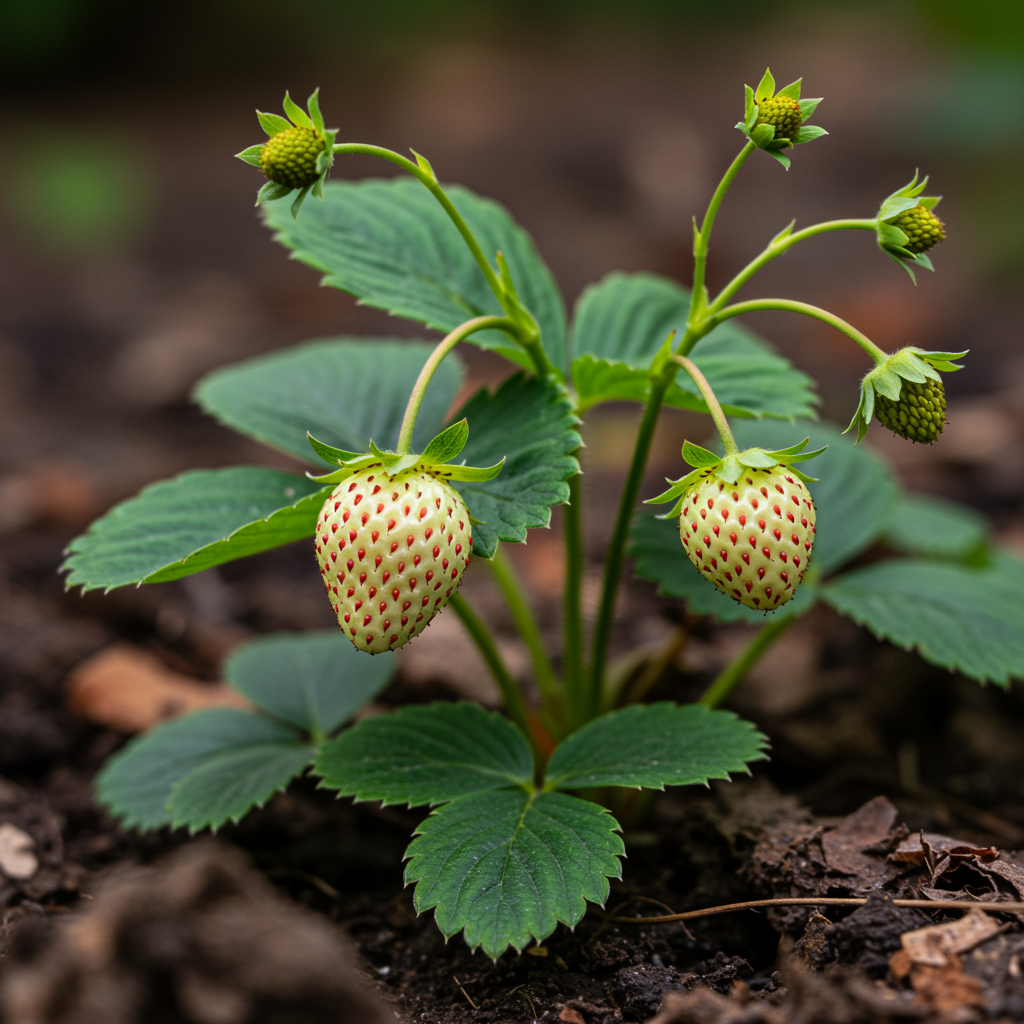 White Soul Strawberry Seeds for Planting – Sweet Aromatic Alpine Berries