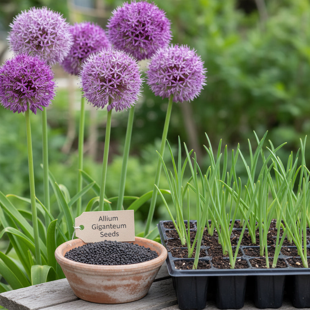 Giant Allium Giganteum Flower Seeds for Planting – Stunning Perennial Blooms