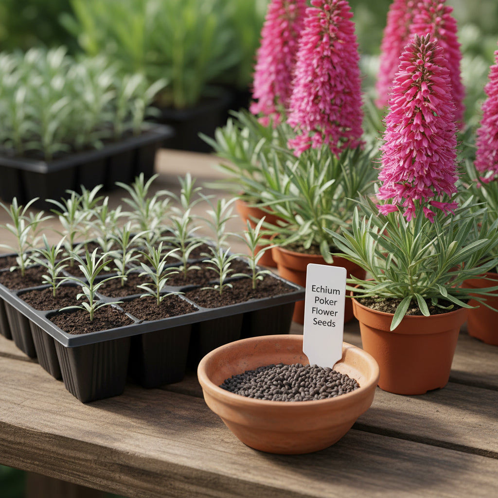 Echium Pink Poker Flower Seeds for Planting – Exotic Spiked Blooms for Ornamental Gardens