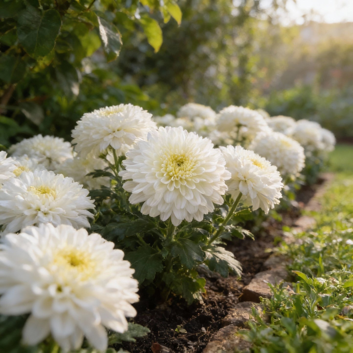 Premium White Chrysanthemum Flower Seeds for Planting