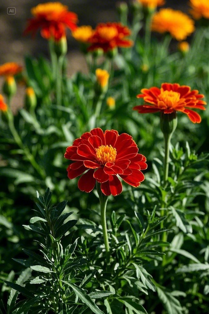 Marigold Dwarf Mixed Seeds Vibrant Garden Planting