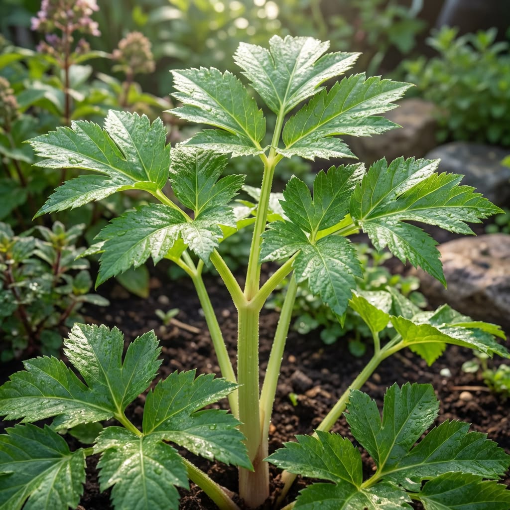 Ashitaba Starter Plant – Angelica keiskei Tomorrow's Leaf Medicinal Herb