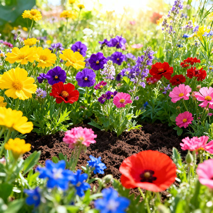 Buzzing Gardens Premium Mix Wildflower Seeds – Attract Bees, Butterflies & Hummingbirds