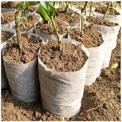 100pcs Non-Woven Fabric Seeding Bags Biodegradable Nursery Bags