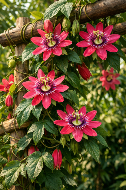 Passiflora Manicata Seeds - Passion Flower Vine Seeds for Garden