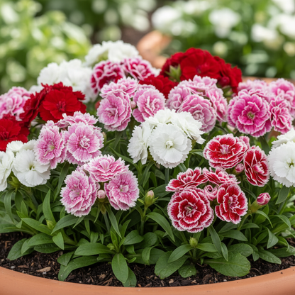 Dianthus F-1 Grace Double Mixed Hybrid Flower Seeds for Planting