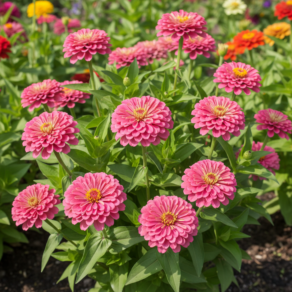 Imported Pink Zinnia Flower Seeds for Planting