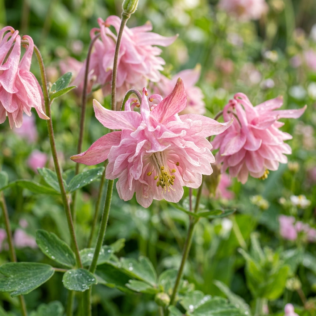 Pink Petticoat Columbine Seeds for Planting – Hardy Perennial Flower